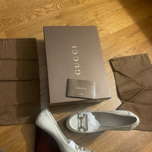 Gucci Horsebit leather wedges - Picture 4 of 6